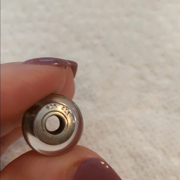 Authentic white pandora glass charm - Picture 2 of 2